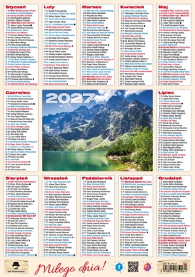 Kalendarz listkowy B4, 1 szt