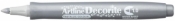 Marker permanentny Artline metaliczny decorite, srebrny 1,0 mm pędzelek końcówka (AR-033 9 8)