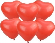 Balony serca czerwone 28cm 100szt