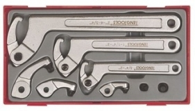 Zestaw 8 szt. kluczy hakowych TENGTOOLS TTHP08