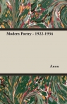 Modern Poetry - 1922-1934 Anon
