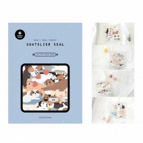 Naklejki ozdobne Suatelier - Duże Pieski, 4 ark.