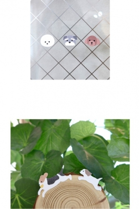 Naklejki ozdobne Suatelier - Duże Pieski, 4 ark.