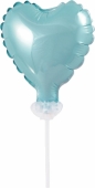 Balon foliowy Godan błękitny 8 cm serce (BS-4BL)