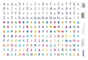 Naklejki Litery/Alfabet (240 naklejek)