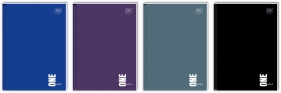 Brulion A5/96k kratka - One Color, 1 szt.