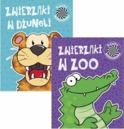 Pakiet: Ruchome obrazki 4 Zwierzaki w dżungli/zoo - Opracowanie zbiorowe