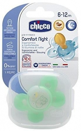 Smoczek silikonowy Physio Comfort 6-12m zielony