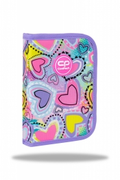 Coolpack, Piórnik jednokomorowy bez wyposażenia Clipper - Pastel Hearts (F076832)