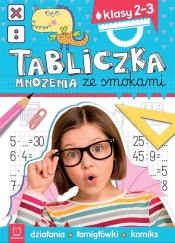 Tabliczka mnożenia ze smokami Klasa 2-3 Działania łamigłówki komiks - Anna Podgórska