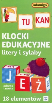 Klocki edukacyjne: litery i sylaby 18 elementów (7066)