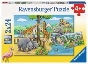 Puzzle 2x24 elementy - Witamy w Zoo (078066)