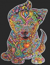 Kolorowanka Welwetowa Colorvelvet A4 Szczeniak