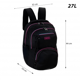 Head, Plecak Black - Pink/Mint, AB200