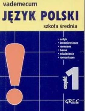 Vademecum mini Język polski 1 - Rzehak Wojciech<br />