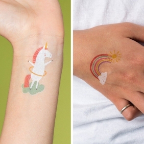 Tatuaże zmywalne dla dzieci, Magiczny Jednorożec (28048)