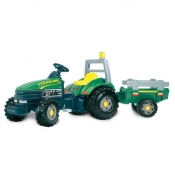 Traktor TGM z przyczepą - zielony (033406)