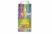 Długopisy żelowe fluorescencyjne 6 kolorów CRICCO (CR816W6)
