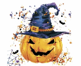 Serwetki pap. Creepy Pumpkin with Splashes 33x33cm