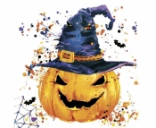 Serwetki pap. Creepy Pumpkin with Splashes 33x33cm