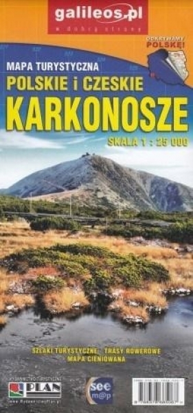 Mapa tur. - Polskie i Czeskie Karkonosze 1:25 000 - Opracowanie zbiorowe