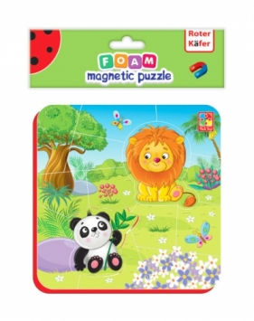 Puzzle magnetyczne piankowe - Zoo (RK5010-04)