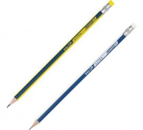 Ołówki grafitowe HB z gumką, 4szt. + temperówka, nakładka Astra (206120009)