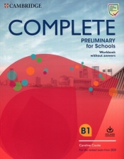 Complete Preliminary for Schools Workbook without answers B1 - Cooke Caroline