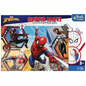 Trefl Primo, 24 SUPER MAXI - Spiderman wyrusza do akcji