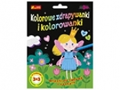 Kolorowe zdrapywanki i kolorowanki Królewna i przyjaciele