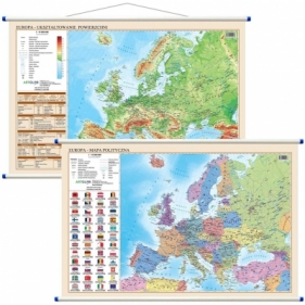 Mapa ścienna - polityczno-fiz. 1:12 000 000 Europa - Opracowanie zbiorowe