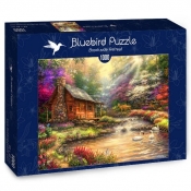 Bluebird Puzzle 1000: Piękna chata nad potokiem (70206)