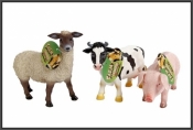 Figurka Hipo Zwierzę domowe: krowa, świnia, owca