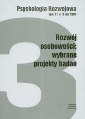 Psychologia rozwoju Tom 11 nr 3 rok 2006