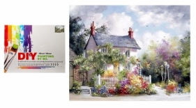 Malowanie po numerach Dom wśród kwiatów