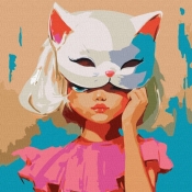 Malowania po numerach - Miau 50x50cm