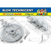 Blok techniczny Flamingo A4/10k - biały