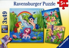 Puzzle Kucyki w krainie czarów 3x49 (093069)
