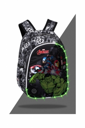 Coolpack, Plecak młodzieżowy Jimmy LED Disney Core - Avengers (F110777)