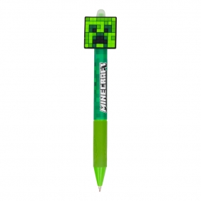 Wymazywalny długopis z gumowym uchwytem, automatyczny - Minecraft, 1 szt.