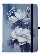 Kalendarz 2027 B6 dzienny Jazz - magnolia