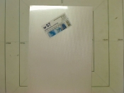 Karton wizytówkowy W57 A4-10 prążkowany srebrny