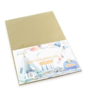 Tektura A4 falista matowa złota 5szt