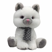 Maskotka Kot biały Silver 30 cm (4820b)