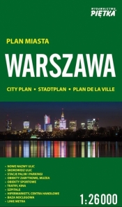 Warszawa 1:26 000 plan miasta PIĘTKA - paraca zbiorowa