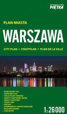 Warszawa 1:26 000 plan miasta PIĘTKA - Opracowanie zbiorowe