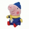 Beanie Babies Świnka Peppa - George zimą 15 cm (TY 46207)