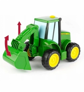 John Deere - laweta z przyczepą, rampą oraz traktorem Johhnym (LP73807)
