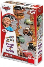 Puzzle 150 z miarką Auta DINO - Auta