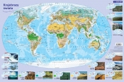 Mapa - krajobrazy świata. Podkładka na biurko - Opracowanie zbiorowe